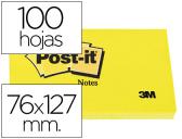 BLOCO DE NOTAS ADESIVAS POST-IT POST-IT AMARELO 76 X 127 MM