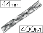 Espiral metálico q-connect 56 4:1 44mm 1,2mm caixa de 25 unidades.