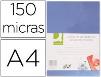 CAPA DE ENCADERNACAO Q-CONNECT EM PVC FORMATO A4 DE 150 MC INCOLOR CX.100