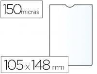BOLSA CATALOGO Q-CONNECT DIN A6 150 MICRONS PVC TRANSPARENTE  105X148, 25 Bolsas