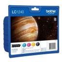 TINTEIRO ORIGINAL BROTHER LC-1240 PACK 4 CORES -600PAG- MFC-J6510DW MFC-J6710DW MFC LC1240VALBP