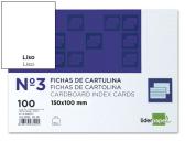 FICHAS EM CARTOLINA, EMB. COM 100, 100X150 MM, LISA