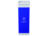 Contentor paperflow 60 litros para reciclagem com tampa poliestireno para papeis 76x36,3x26,3 cm
