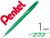 Caneta pentel com ponta de fibra sign pen verde