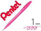 Caneta pentel com ponta de fibra sign pen rosa