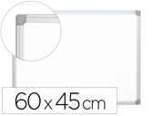 Quadro branco q-connect lacado magnetico moldura em aluminio 60x45 cm