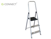 Escada q-connect de aluminio 3 degraus 590x400x1260 mm peso maximo 150 kg en-131
