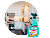 Detergente desinfectante sanytol para cozinhas e para outras superficies com pistola pulverizadora frasco de 750 m
