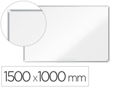 Quadro branco nobo premium plus aco lacado magnetico 1500x1000 mm