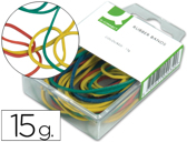 Elasticos de cores q-connect caixa de 15 gr