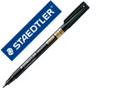 Marcador staedtler lumocolor retroprojecao ponta de fibra permanente special 319-9 preto ponta fina redonda 0.6 mm
