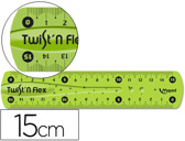 Regua plastico flexivel maped de 15 cm cores sortidas