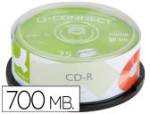 CD-R Q-CONNECT CAPACIDADE 700MB DURACAO 80MIN VELOCIDADEE 52X TORRE DE 25