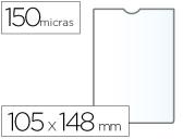 BOLSA CATALOGO Q-CONNECT DIN A6 150 MICRONS PVC TRANSPARENTE  105X148, 25 Bolsas