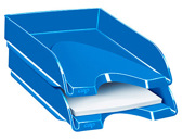 Tabuleiro de secretaria cep plastico azul 257x348x66 mm
