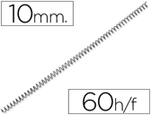 Espiral metalico q-connect 56 4:1 10mm 1mm caixa de 200 unidades.