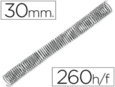 Espiral metálico q-connect 56 4:1 30mm 1,2mm caixa de 50 unidades.