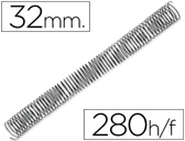 Espiral metálico q-connect 56 4:1 32mm 1,2mm caixa de 50 unidades.