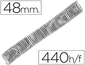 Espiral q-connect metalica 64 5:1 48mm 1,2mm caixa de 25 unidades