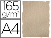 Papel de cor liderpapel pergaminho com cantos a4 165g/m2 areia embalagem de 25 folhas