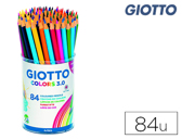 Lapis de cores giotto colors 3.0 boiao plastico de 84 lapis cores sortidas