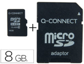 MEMORIA Q-CONNECT FLASH MICRO SD CLASSE 4 COM ADAPATADOR 8GB