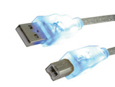 CABO USB 2.0 MEDIARANGE PARA IMPRESSORA TIPO A A B COM LED AZUL NOS CONETO
