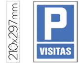 PICTOGRAMA SYSSA SINAL DE PARKING VISITAS  EM PVC 210X297 MM
