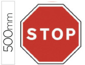 Pictograma syssa sinal de stop em aço galvanizado 500 mm