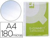 BOLSA MULTIPERFURADA Q-CONNECT Com FOLE DIN A4 PVC 180 MICRONS - BOLSA DE 5