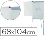 Quadro branco rocada com tripe para conferencias magnético lacada braco extensivel 68x104 cm altura