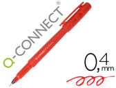 Marcador q-connect ponta de fibra fine liner vermelho 0.4 mm