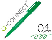 Marcador q-connect ponta de fibra fine liner verde 0.4 mm
