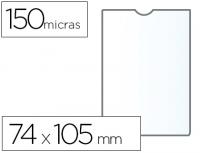 BOLSA CATALOGO Q-CONNECT DIN A7 150 MICRONS PVC TRANSPARENTE 74x105mm (25 BOLSAS)