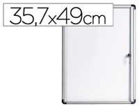 Vitrina de anuncios bi-office fundo magnetico extraplana de interior 357x490 mm