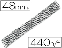 Espiral q-connect metalica 64 5:1 48mm 1,2mm caixa de 25 unidades